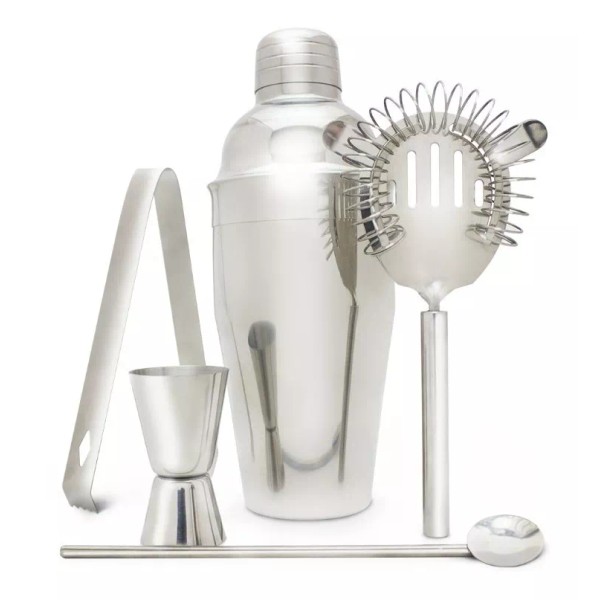 Home Ideas Juego De Bar 5 Piezas, Kit Cocteleria Acero
