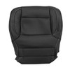 Mythoria Driver Side Bottom Replacement Leather Black Seat Cover Perforated