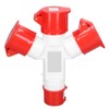 Industrial Socket Waterproof Electrical Connector 3 Way 16A Outlet for