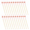BIUDECO 100Pcs Bamboo Ear Wax Removal Spoons Smooth Non Slip