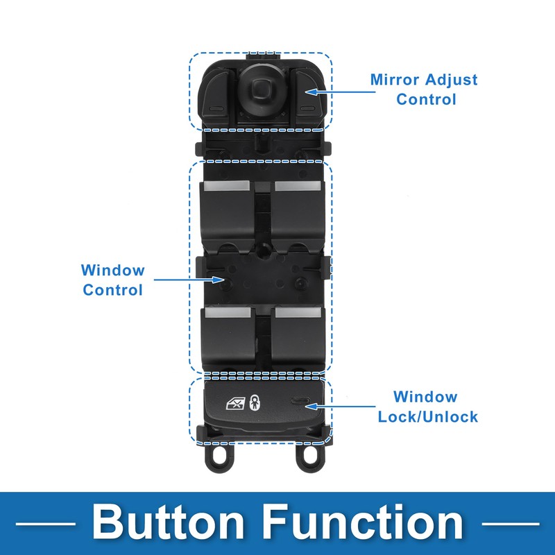 A ABSOPRO Power Window Switch Front Left Driver Side Window