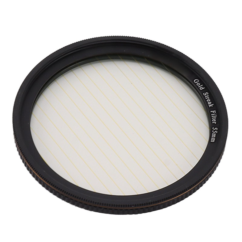 Gold Streak Filter Light Flare Effect Filter Optical Glass Camera