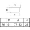 SANEI H410B-75 Drainage Parts, Dual Purpose Dish for VP and