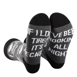 2 Pairs Crochet Sock Crochet Knitting Gift Knitting Inspired Gift Crochet Lover Sock Knitter Gift Crocheting Kit Gift (UK, Alpha, One Size, Regular, Regular, 10.BEEN HOOKING ALL NIGHT 2S)