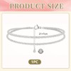 Cosmeria 925 Silver Anklet for Women - Elegant Design, Versatile
