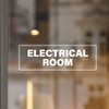 YIKIADA 10 Pack Electrical Room Clear Sticker 9 × 3