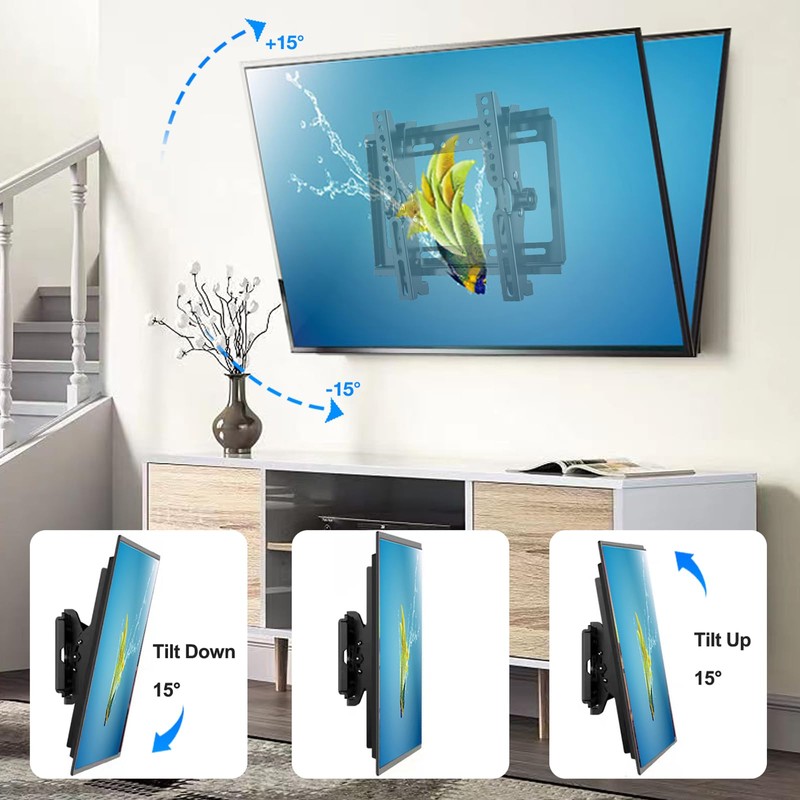 JXMTSPW Tilt TV Wall Mount for 14-42 Inch Screens, Monitor
