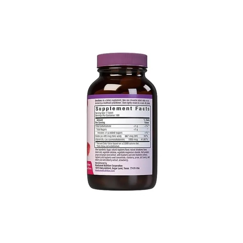 Bluebonnet Vitamina B12 1000mcg Y Ácido Fólico 400mcg