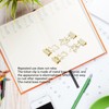 30pcs Gold Binder Clips Flower Shape Pentagonal Heart Shape Electroplating