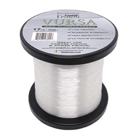 Fitzgerald Vursa Fluorocarbon Fishing Line 100% Pure Fluorocarbon Clear 1000 Yd/10 Lb Knot Strength and Abrasion Resistant