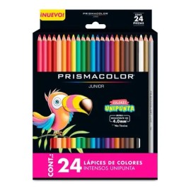 Prismacolor Junior Lápices De Colores, Intensos, 24 Piezas Colores Surtidos                                                                           