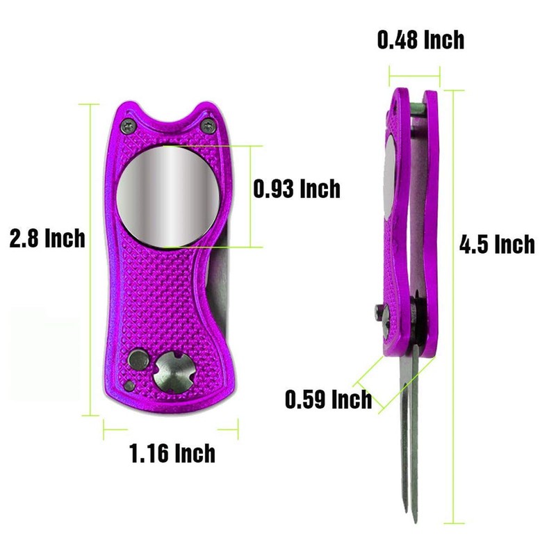 YFFSFDC Golf Fork Folding Golf Fork Repair Fork Portable Zinc