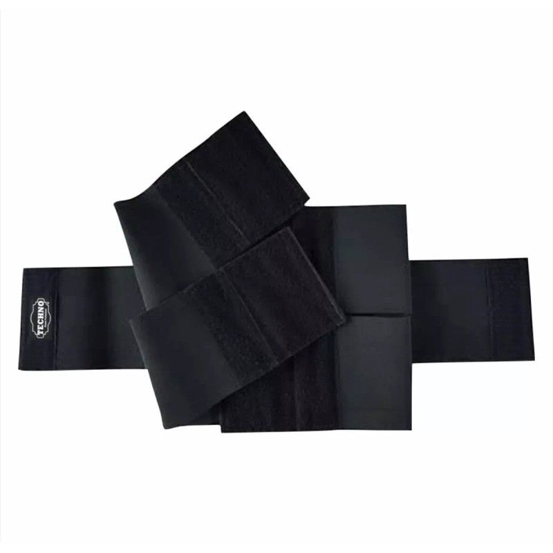 Techno Faja Tres Velcros + Vendas Rodillas + Guantes Gym