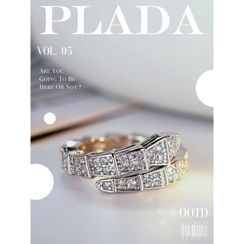 GAUEIOUR Viper Snake Ring,New Snake Shaped Ring, Light and Luxurious