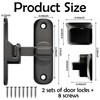 PASDUCHAS 2 PCS Thickened 90/180 Degree Sliding Barn Door Lock,