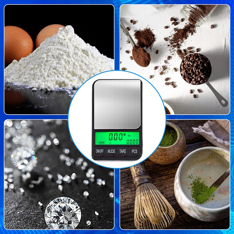 American Weigh Scales Digital Pocket Scale AC Series 1200g x
