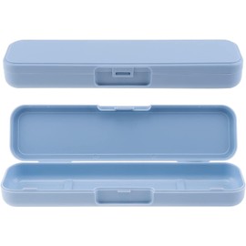 OriGlam 1pcs 24cm / 9.5inch Portable Flatware Box Travel Tableware Storage Case, Travel Utensils Cutlery Case, Fork Spoon Chopsticks Utensils for Camping (Blue)