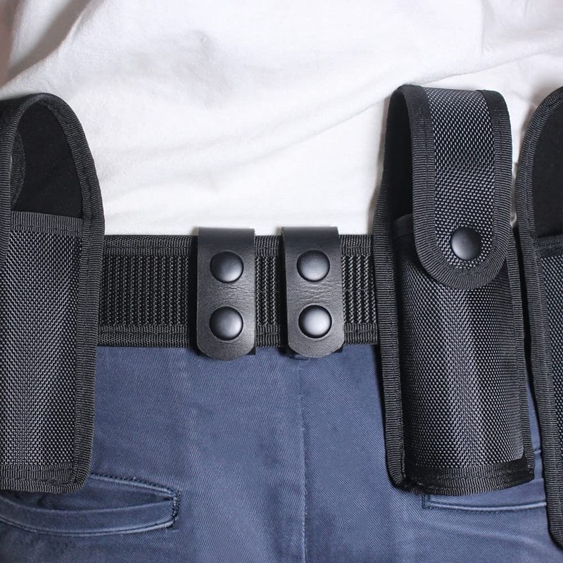 DONGKER Leather Belt Keeper, 1/2/4 Piece Security Belt Holder, Tactical