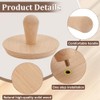 BENECREAT 4 Pcs Beech Wood Pottery Molds Set, 4.7/6.3/7.7/9.4inch Round