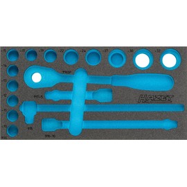 Hazet 2-component soft foam insert 163-358L, length 342 mm