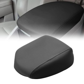 Priprilod Black Leather Center Console Lid Armrest Cover Replacement Compatible with Honda Pilot 2009 2010 2011 2012 2013