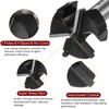 sourcing map Forstner Drill Bit 42mm (1-2/3") Tungsten Carbide 3