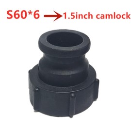 TopHomer Camlock Coupling Connector Type A Male Cam Quick Release Hose Connector IBC Tank Adapter for Garden Kitchen (1.5")