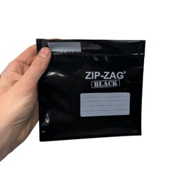 Zip Zag Bags Black 25x One-Ounce Small Ziplock Bags | Stay Fresh and Organized With Airtight Small Ziplock Bags For Herbs, Spices and Jewerly | Food Safe Zipper Poly bags