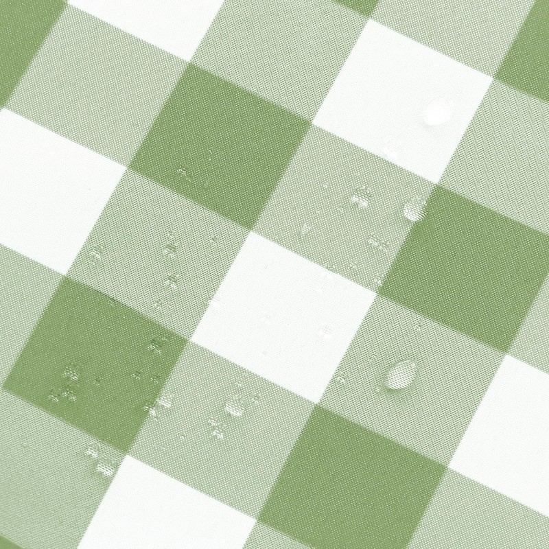 Hiasan Checkered Round Tablecloth 30 Inch - Waterproof Stain and