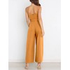 ANRABESS Women Summer Dressy Jumpsuits One Shoulder Sleeveless Casual Wide