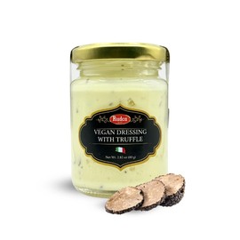 Rudca Food Vegan Dressing with Truffle – 100% Natural Plant-Based Sauce with Herbs, Garlic & Lemon – Dairy-Free, Egg-Free – 2.82 oz (80g)
