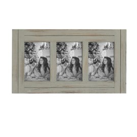 RiteSune Distressed 4x6 Picture Frame, 3 Photo Frames Collage Picture Frames for Wall Rustic Home Decor, Present for Birthday, Anniversary