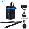 JJC Water Resistant Deluxe Lens Pouch with Shoulder Strap fits