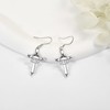 Celtic Cross with Claddagh Earrings 925 Sterling Silver Cross Earrings