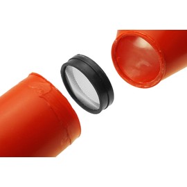 Fuel Funnel with Fine Mesh Filter and Handle for Easy Refilling - Thick Plastic Fuel Funnel for Petrol, Diesel, Oil, Ad-blue, Water, Screen Wash (Red)