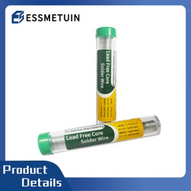 Solder for Aluminum Soldering, Lead Free Core Solder for Stainless Steel/Nickel Sheet by Essmetuin(1.4oz/2pack)