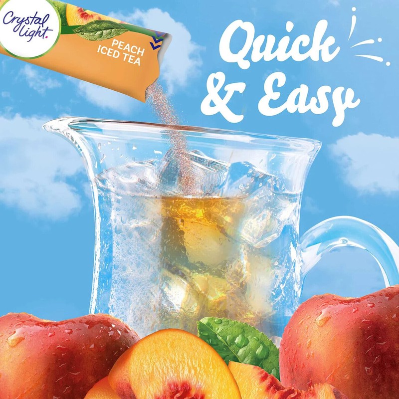 Crystal Light 2 PACK - 16ct Crystal Light Peach Iced