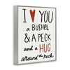 Stupell Industries Bushel and a Peck and a Hug Around