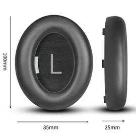 Joghaw Protein Leather Replacement Earpads for Bose Noise Cancelling Headphones 700（NC700） Ear Pads Cushions with Softer Protein Leather, High-Luxurious Memory Foam - Black