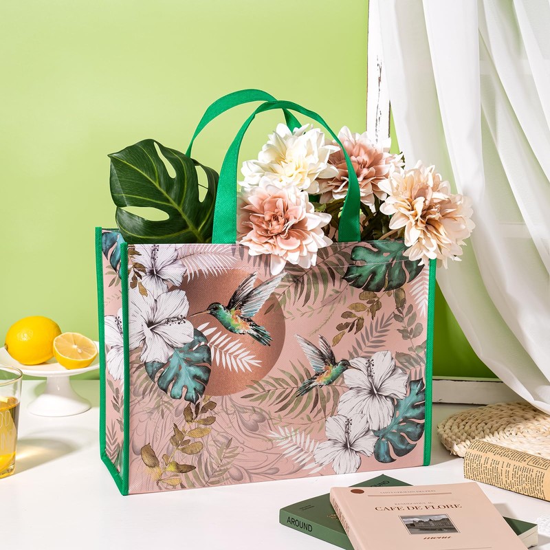 WRAPAHOLIC Large Reusable Gift Bag with Handles - 10 x