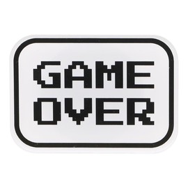 Smartphone Grip Korean Smartphone Ring Stylish Smartphone Grip Smartphone Drop Prevention Smartphone Stand GAMEOVER Gameover Women's Men's (White)