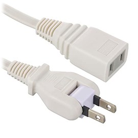 Ohm (OHM) Electric Extension Cord Indoor Power Strip 1 x 0.5 m Free Plug 180 Degree Swivel Plug White HS-T105SP22 00-1611