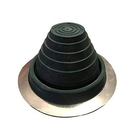 EAGLE 1: #3 Metal Roof Pipe Flashing Boot - Cut to Fit Almost Any Pipe - Flexible & Adjustable Roof Jack Pipe Boot - (Green)