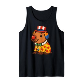 Funny Capybara Clown Costume Animal Lover Zoo Boys Girls Kid Tank Top