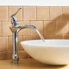 BWE Chrome Vessel Sink Faucet Waterfall with Pop Up Drain