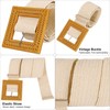 JASGOOD 3 Pack Elastic Wide Belts for Women- Fashion Straw