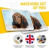 Rectangle Stickers(Set of 2) 7.5cm - Cute Dachshund Dog Puppy