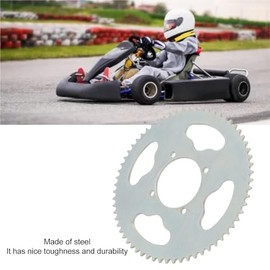 Fockety Rear Sprocket 64T T8F Chainring 54MM 4 Hole Steel Mini Motorcycle Sprocket for 47cc 49cc Mini Motorcycles ATVs Go Karts
