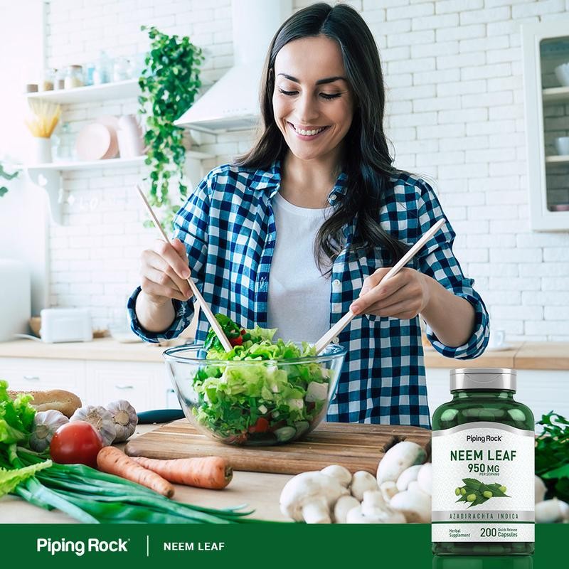 Neem Leaf, 950 mg (per serving), 200 Quick Release Capsules