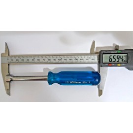 Williams 3/8" 6 POINT HOLLOW SHAFT NUT DRIVER [OAL: 6.5"] WILLIAMS ND-12 (QTY: 1) USA NOS